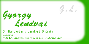 gyorgy lendvai business card